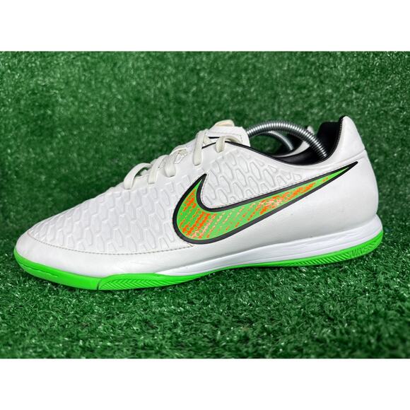 NIKE MEN’S MAGISTA ONDA IC TURF SOCCER SHOES WHITE/POISON GREEN/BLACK SZ 11 - Picture 4 of 8